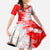 Switzerland Flag Kid Short Sleeve Dress with Camo Red White Sportswear with Swiss Cross Shield - Wonder Print Shop