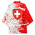 Switzerland Flag Kimono with Camo Red White Sportswear with Swiss Cross Shield - Wonder Print Shop