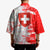 Switzerland Flag Kimono with Camo Red White Sportswear with Swiss Cross Shield - Wonder Print Shop