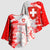 Switzerland Flag Kimono Sleeve Blouse with Camo Red White Sportswear with Swiss Cross Shield - Wonder Print Shop