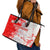 Switzerland Flag Leather Tote Bag with Camo Red White Sportswear with Swiss Cross Shield - Wonder Print Shop