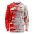 Switzerland Flag Long Sleeve Shirt with Camo Red White Sportswear with Swiss Cross Shield - Wonder Print Shop