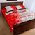 Switzerland Flag Quilt Bed Set with Camo Red White Sportswear with Swiss Cross Shield - Wonder Print Shop