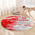Switzerland Flag Round Carpet with Camo Red White Sportswear with Swiss Cross Shield - Wonder Print Shop