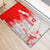 Switzerland Flag Rubber Doormat with Camo Red White Sportswear with Swiss Cross Shield - Wonder Print Shop
