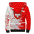 Switzerland Flag Sherpa Hoodie with Camo Red White Sportswear with Swiss Cross Shield - Wonder Print Shop