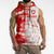 Switzerland Flag Sleeveless Hoodie with Camo Red White Sportswear with Swiss Cross Shield - Wonder Print Shop