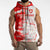 Switzerland Flag Sleeveless Zip Hoodie with Camo Red White Sportswear with Swiss Cross Shield - Wonder Print Shop