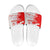 Switzerland Flag Slide Sandals with Camo Red White Sportswear with Swiss Cross Shield - Wonder Print Shop