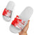 Switzerland Flag Slide Sandals with Camo Red White Sportswear with Swiss Cross Shield - Wonder Print Shop