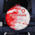 Switzerland Flag Spare Tire Cover with Camo Red White Sportswear with Swiss Cross Shield - Wonder Print Shop
