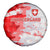 Switzerland Flag Spare Tire Cover with Camo Red White Sportswear with Swiss Cross Shield - Wonder Print Shop
