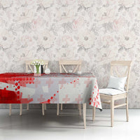 Switzerland Flag Tablecloth with Camo Red White Sportswear with Swiss Cross Shield - Wonder Print Shop