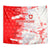 Switzerland Flag Tapestry with Camo Red White Sportswear with Swiss Cross Shield - Wonder Print Shop