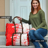 Switzerland Flag Travel Bag with Camo Red White Sportswear with Swiss Cross Shield - Wonder Print Shop
