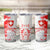 Switzerland Flag Tumbler Cup with Camo Red White Sportswear with Swiss Cross Shield - Wonder Print Shop