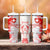 Switzerland Flag Tumbler With Handle with Camo Red White Sportswear with Swiss Cross Shield - Wonder Print Shop