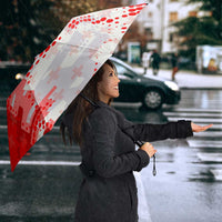 Switzerland Flag Umbrella with Camo Red White Sportswear with Swiss Cross Shield - Wonder Print Shop