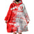 Switzerland Flag Wearable Blanket Hoodie with Camo Red White Sportswear with Swiss Cross Shield - Wonder Print Shop