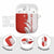 Switzerland Map Scratch Claw Swiss Flag AirPods Case with Vertical Text - Wonder Print Shop