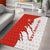 Switzerland Map Scratch Claw Swiss Flag Area Rug with Vertical Text - Wonder Print Shop