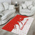 Switzerland Map Scratch Claw Swiss Flag Area Rug with Vertical Text - Wonder Print Shop