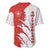 Switzerland Map Scratch Claw Swiss Flag Baseball Jersey with Vertical Text - Wonder Print Shop