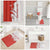 Switzerland Map Scratch Claw Swiss Flag Bathroom Set with Vertical Text - Wonder Print Shop