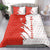 Switzerland Map Scratch Claw Swiss Flag Bedding Set with Vertical Text - Wonder Print Shop