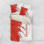 Switzerland Map Scratch Claw Swiss Flag Bedding Set with Vertical Text - Wonder Print Shop