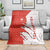 Switzerland Map Scratch Claw Swiss Flag Blanket with Vertical Text - Wonder Print Shop