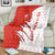 Switzerland Map Scratch Claw Swiss Flag Blanket with Vertical Text - Wonder Print Shop