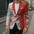 Switzerland Map Scratch Claw Swiss Flag Blazer with Vertical Text - Wonder Print Shop