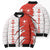 Switzerland Map Scratch Claw Swiss Flag Bomber Puffer Jacket with Vertical Text - Wonder Print Shop