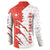 Switzerland Map Scratch Claw Swiss Flag Button Sweatshirt with Vertical Text - Wonder Print Shop
