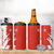 Switzerland Map Scratch Claw Swiss Flag 4 in 1 Can Cooler Tumbler with Vertical Text - Wonder Print Shop