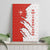 Switzerland Map Scratch Claw Swiss Flag Canvas Wall Art with Vertical Text - Wonder Print Shop