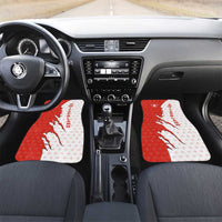Switzerland Map Scratch Claw Swiss Flag Car Mats with Vertical Text - Wonder Print Shop