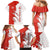 Switzerland Map Scratch Claw Swiss Flag Family Matching Mermaid Dress and Hawaiian Shirt with Vertical Text - Wonder Print Shop