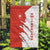 Switzerland Map Scratch Claw Swiss Flag Garden Flag with Vertical Text - Wonder Print Shop