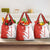 Switzerland Map Scratch Claw Swiss Flag Grocery Bag with Vertical Text - Wonder Print Shop