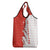 Switzerland Map Scratch Claw Swiss Flag Grocery Bag with Vertical Text - Wonder Print Shop