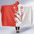 Switzerland Map Scratch Claw Swiss Flag Hooded Blanket with Vertical Text - Wonder Print Shop