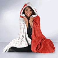 Switzerland Map Scratch Claw Swiss Flag Hooded Blanket with Vertical Text - Wonder Print Shop