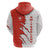 Switzerland Map Scratch Claw Swiss Flag Hoodie with Vertical Text - Wonder Print Shop