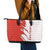 Switzerland Map Scratch Claw Swiss Flag Leather Tote Bag with Vertical Text - Wonder Print Shop