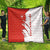 Switzerland Map Scratch Claw Swiss Flag Quilt with Vertical Text - Wonder Print Shop
