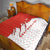 Switzerland Map Scratch Claw Swiss Flag Quilt with Vertical Text - Wonder Print Shop
