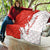 Switzerland Map Scratch Claw Swiss Flag Quilt with Vertical Text - Wonder Print Shop