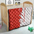 Switzerland Map Scratch Claw Swiss Flag Quilt with Vertical Text - Wonder Print Shop